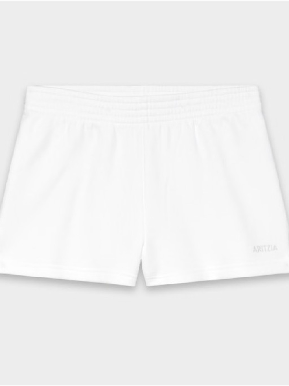 Aritzia Cozy Sweatfleece Perfect Micro Short in White, size S